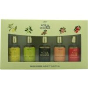 Mäurer & Wirtz 4711 Acqua Colonia Gift Set 8ml Lime & Nutmeg EDC + 8ml Lemon & Ginger EDC + 8ml Blood Orange & Basil EDC + 8ml Lychee & White Mint EDC + 8ml White Peach & Coriander EDC