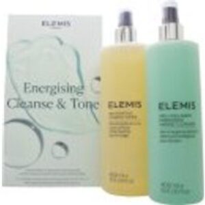 Elemis Energising Cleanse & Tone Duo 400ml Rehydrating Ginseng Toner + 400ml Pro-Collagen Energising Marine Cleanser