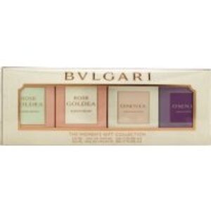 Bvlgari Miniatures Gift Set 5ml Rose Goldea Blossom Delight EDP + 5ml Rose Goldea Blossom Delight EDT + 5ml Omnia Crystalline EDT + 5ml Omnia Amethyste EDT