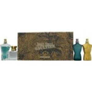 Jean Paul Gaultier Miniatures for Him Gift Set 7ml Le Male EDT + 7ml Le Beau EDT + 7ml Scandal Pour Homme EDT + 7ml Le Male Elixir EDP