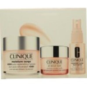 Clinique Ultra Hydration Moisture Surge Gift Set 30ml Moisture Surge Spray + 15ml All About Eyes + 125ml Moisture Surge 72H Auto Replenishing Hydrator